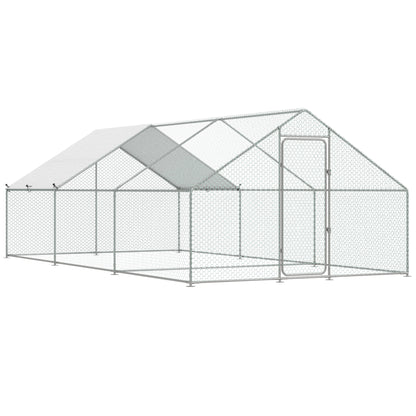 YODOLLA large metal chicken coop for 12