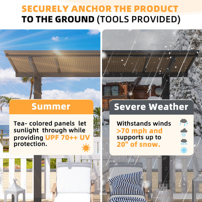 YODOLLA hardtop pergola.