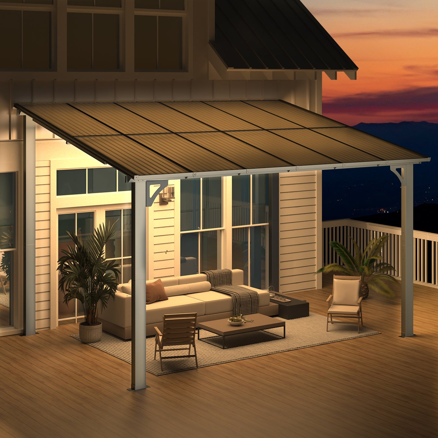 YODOLLA Dark Grey Outdoor Gazebo