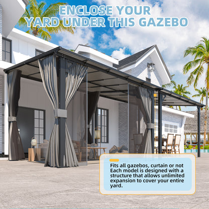 YODOLLA Gazebo with Curtains and Netting