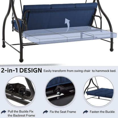 YODOLLA Swing Bench for Patio