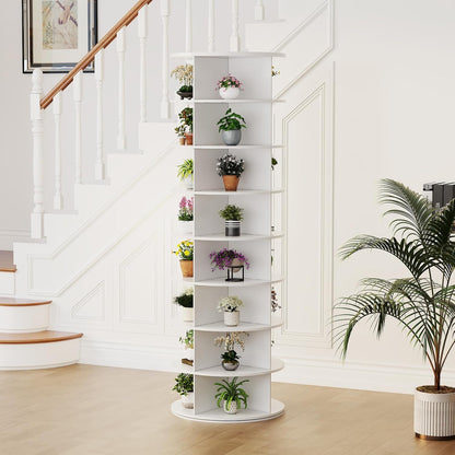 YODOLLA 8 Tier Rotating Shoe Rack, Shoe Tower Organizer