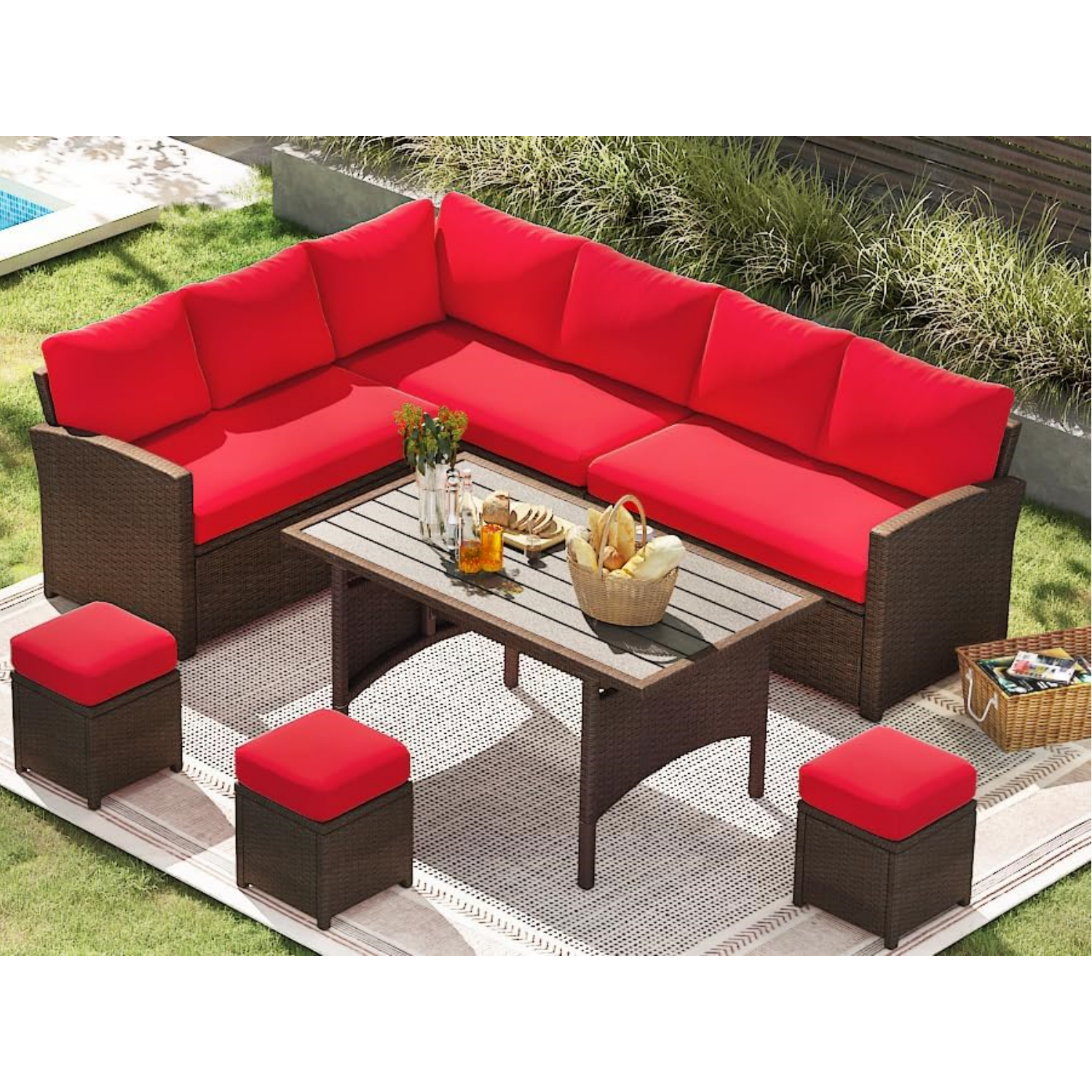 YODOLLA weather-resistant outdoor patio set