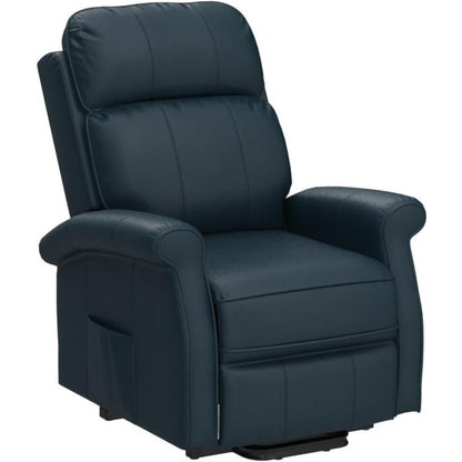 YODOLLA Electric Power Lift Recliner Chair for Elderly, Faux Leather, Blue