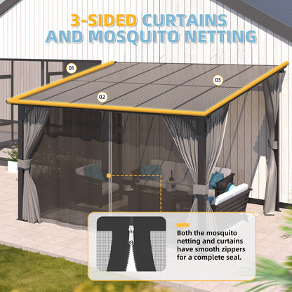 YODOLLA 12x10 Lean To Gazebo