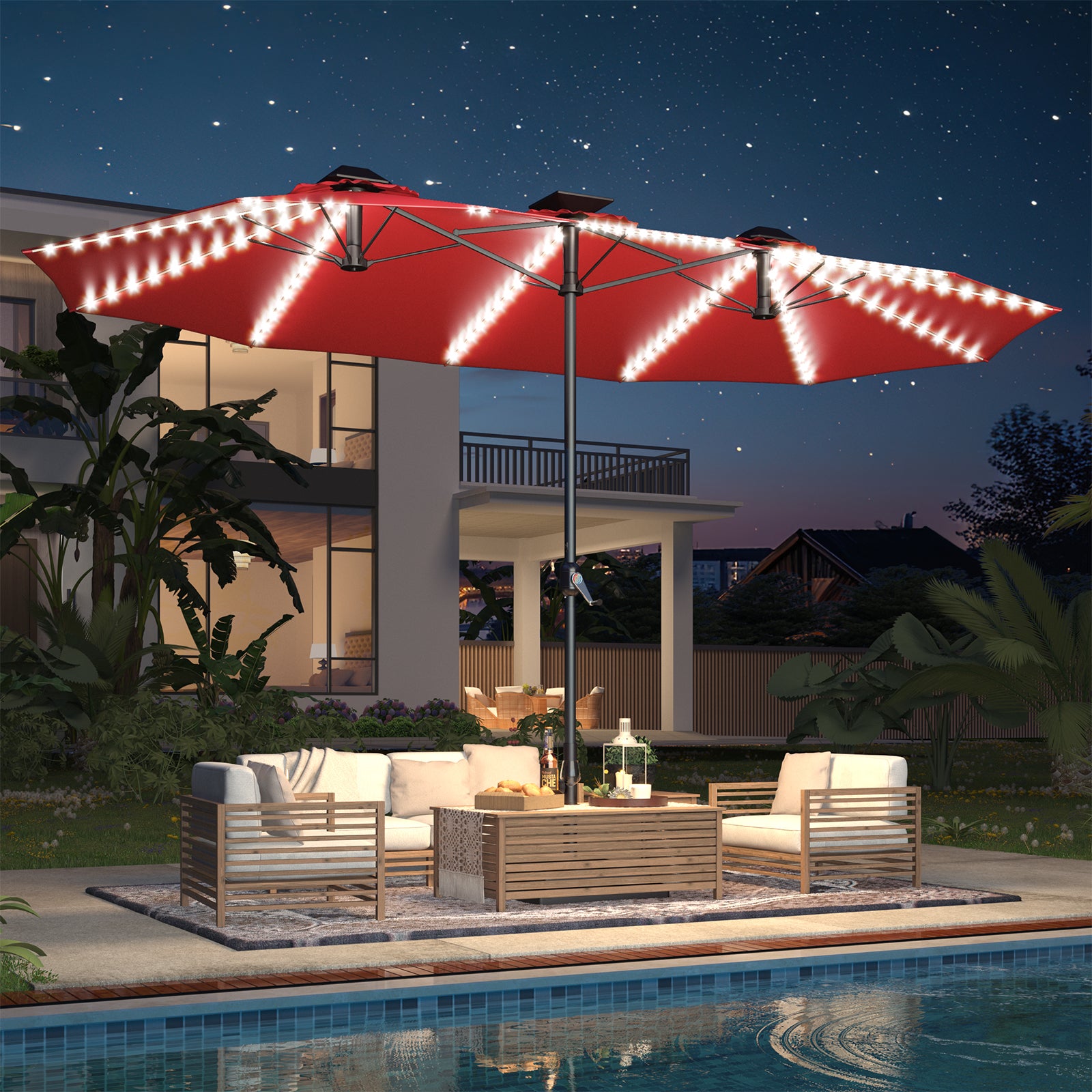 YODOLLA large patio umbrella durable