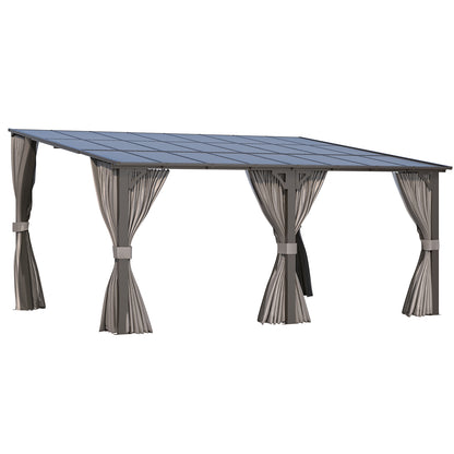 YODOLLA 16' x 12' Gazebo Outdoor Pergola with Curtains and Netting