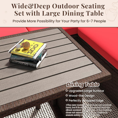 YODOLLA 7 piece outdoor patio set