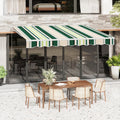 Mixed Beige Green Stripes