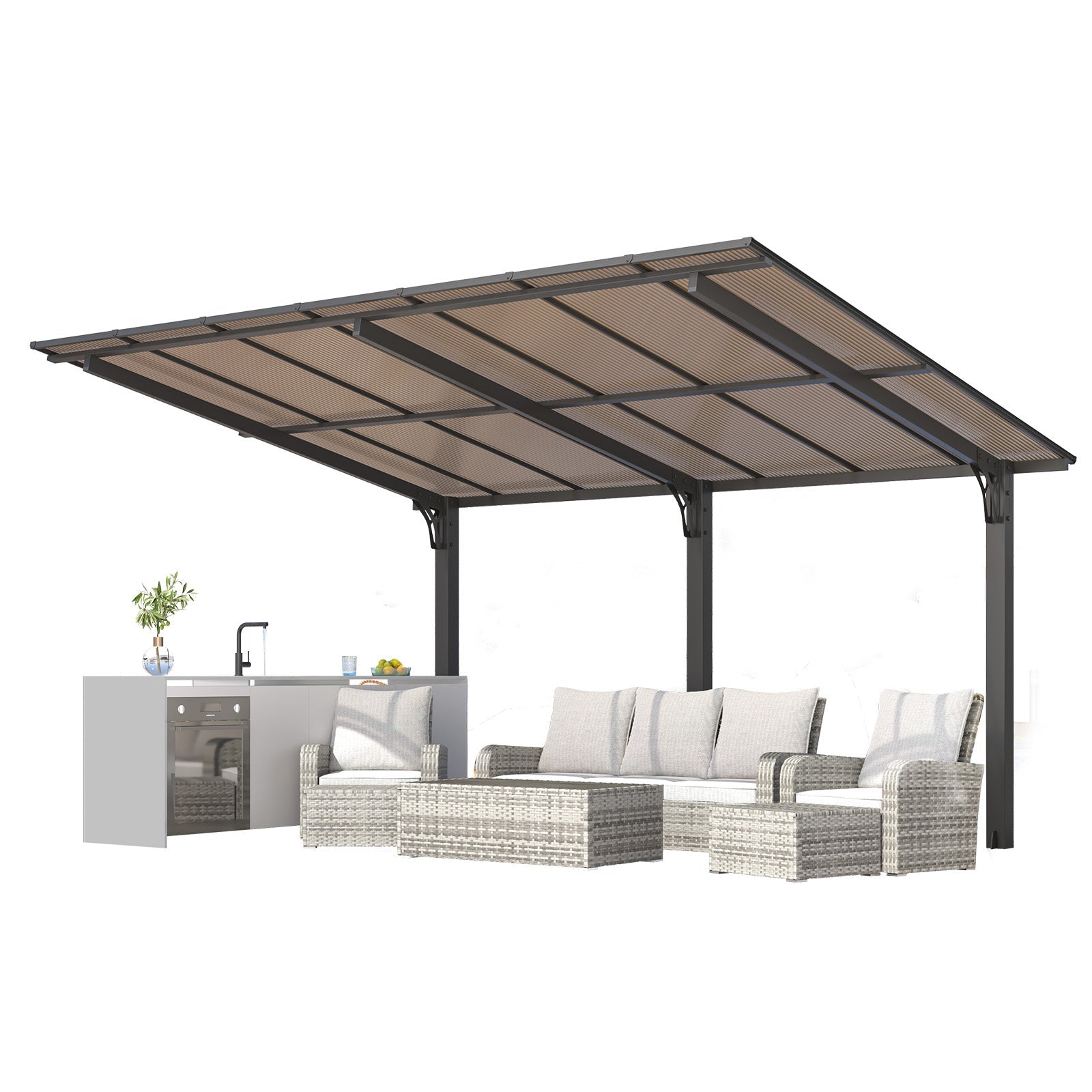 YODOLLA 10x14 hardtop gazebo.