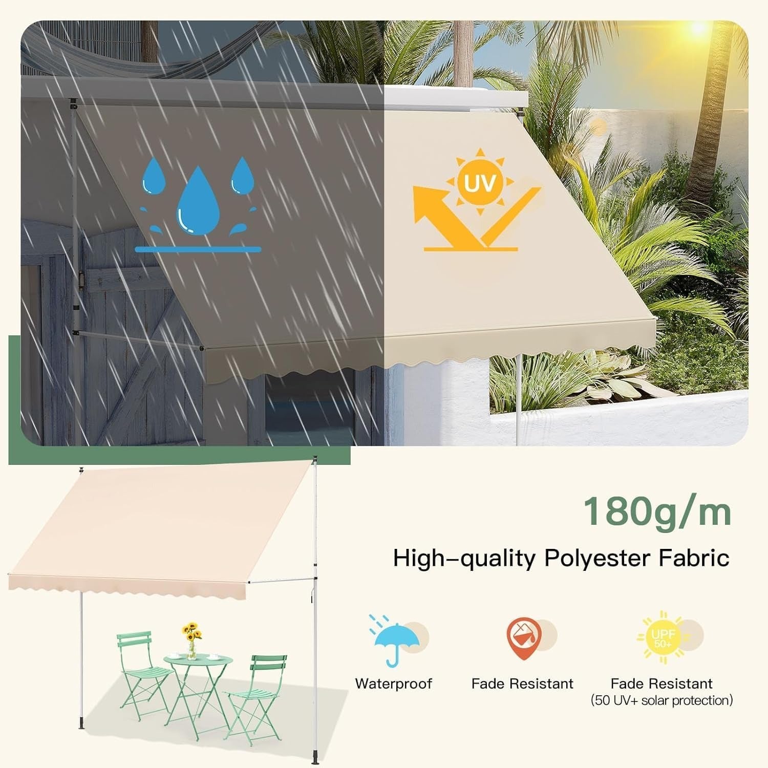 YODOLLA portable awning ideal for outdoor events.