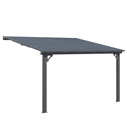 YODOLLA 12x10 Outdoor Hardtop Gazebo Adjustable Height (6.5-9.8Ft) Pergola