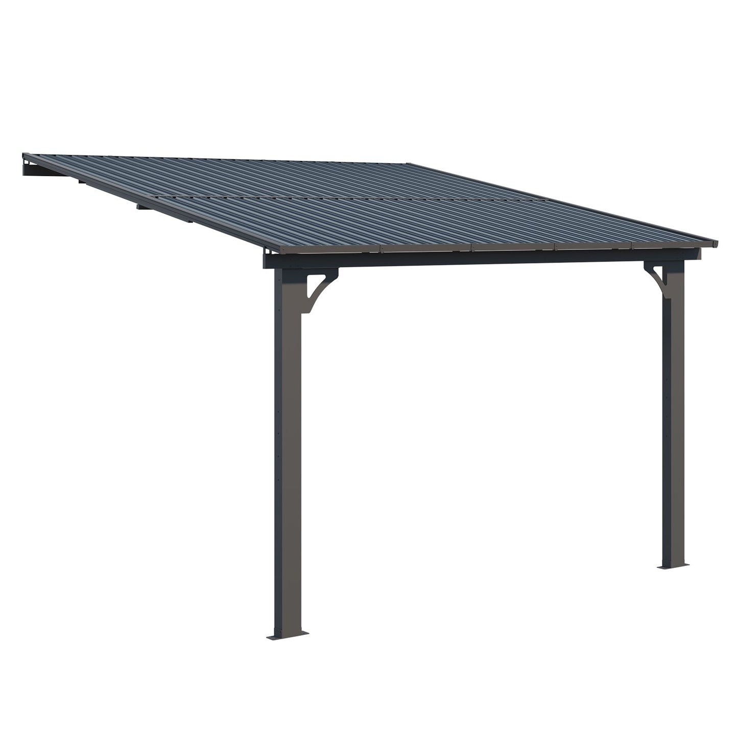 YODOLLA 10x10 Outdoor Hardtop Gazebo Adjustable Height (6.5-9.8Ft) Pergola