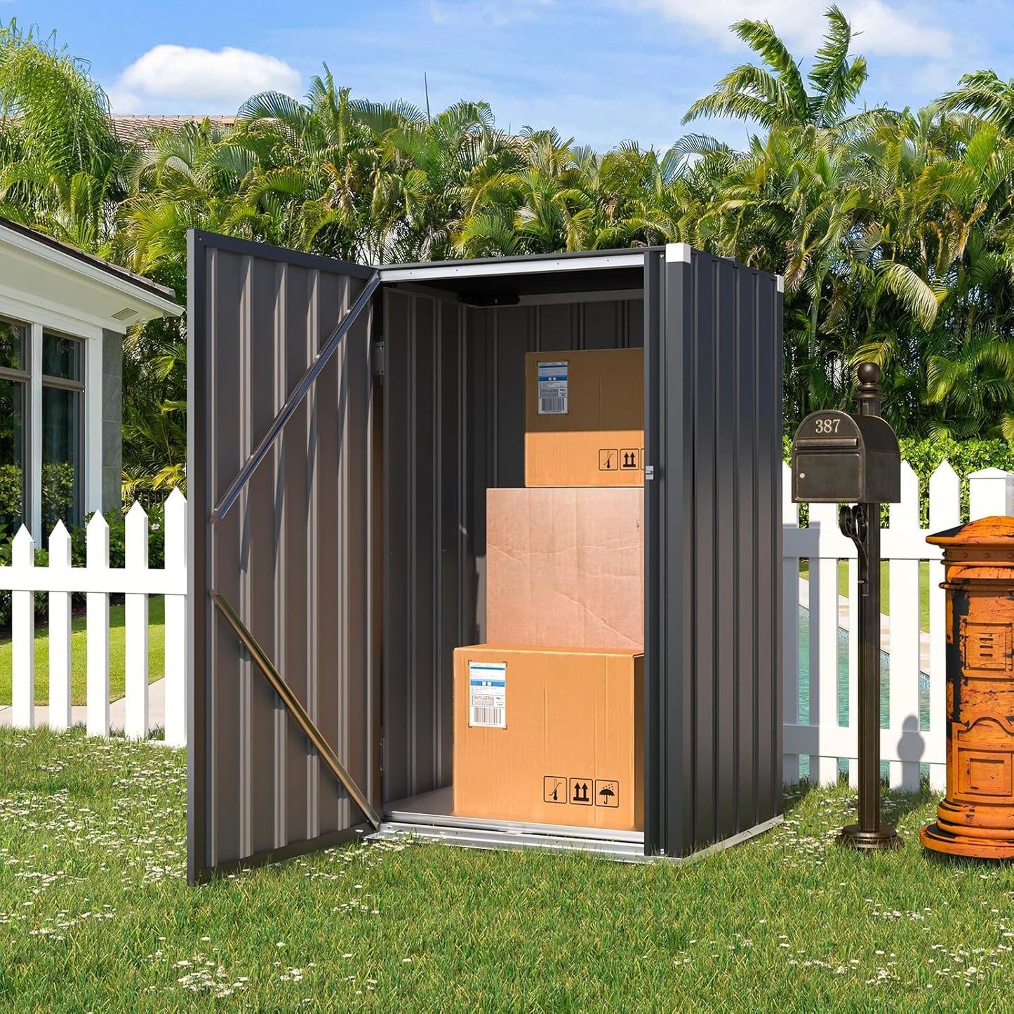 YODOLLA Outdoor Cabinet Storage Cabinet Weatherproof
