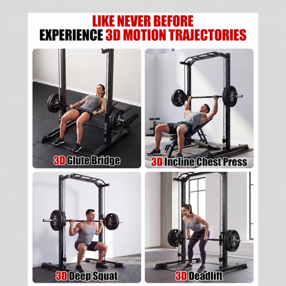 YODOLLA Power Cage and Smith Machine, Power Racks for Home Gym