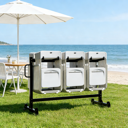 YODOLLA Folding Chair Rack Heavy Duty 540LBS Chair Cart