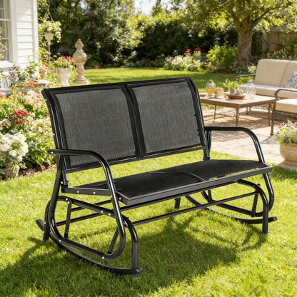 YODOLLA Outside Patio Glider Bench for 2 Persons