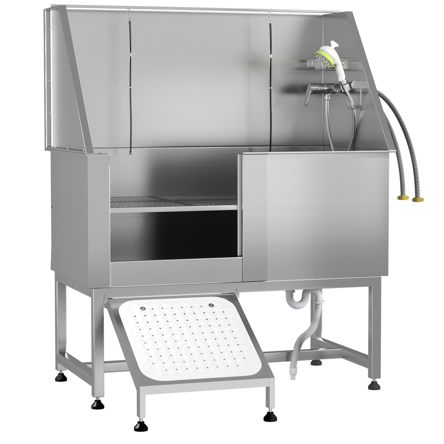 YODOLLA Professional Stainless Steel Dog Washing Station for Large