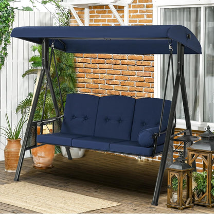 YODOLLA blue steel swing for garden use