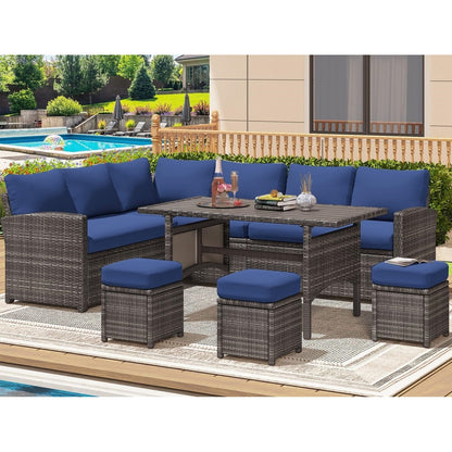 YODOLLA blue cushion patio furniture