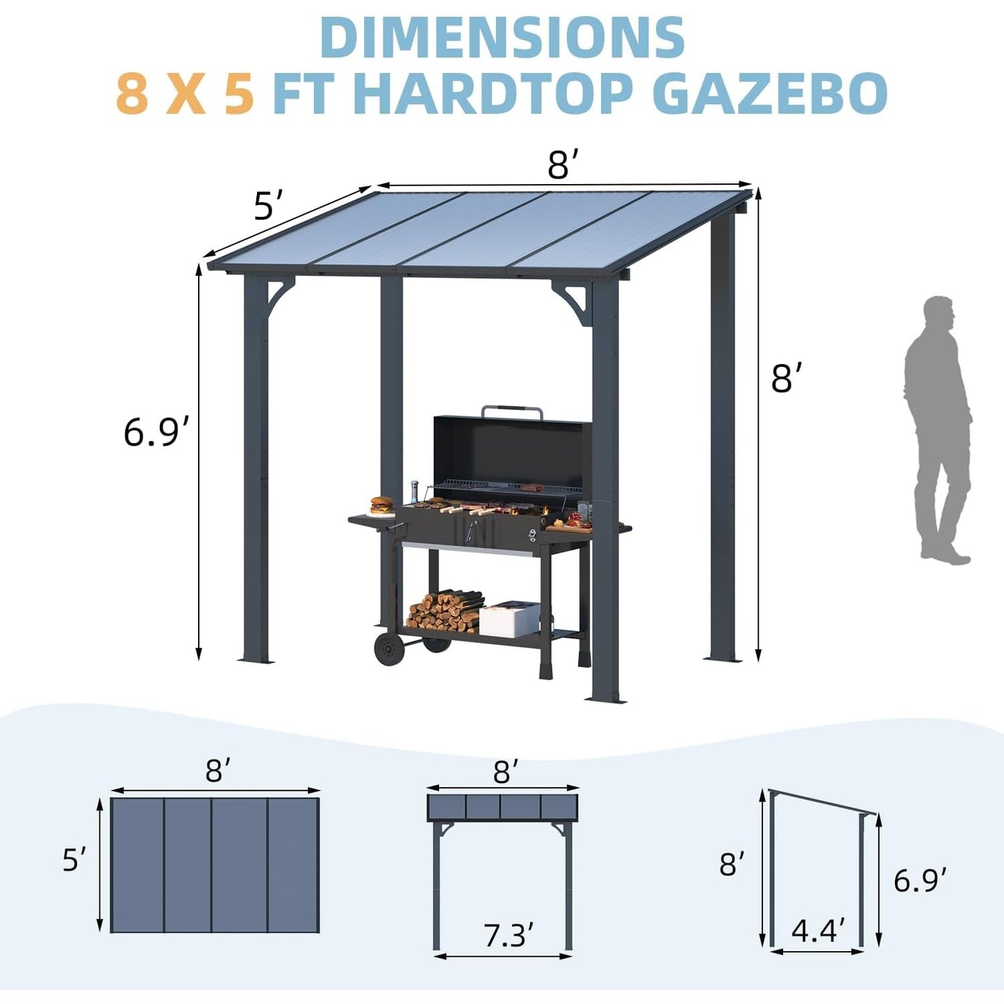 YODOLLA backyard gazebo.
