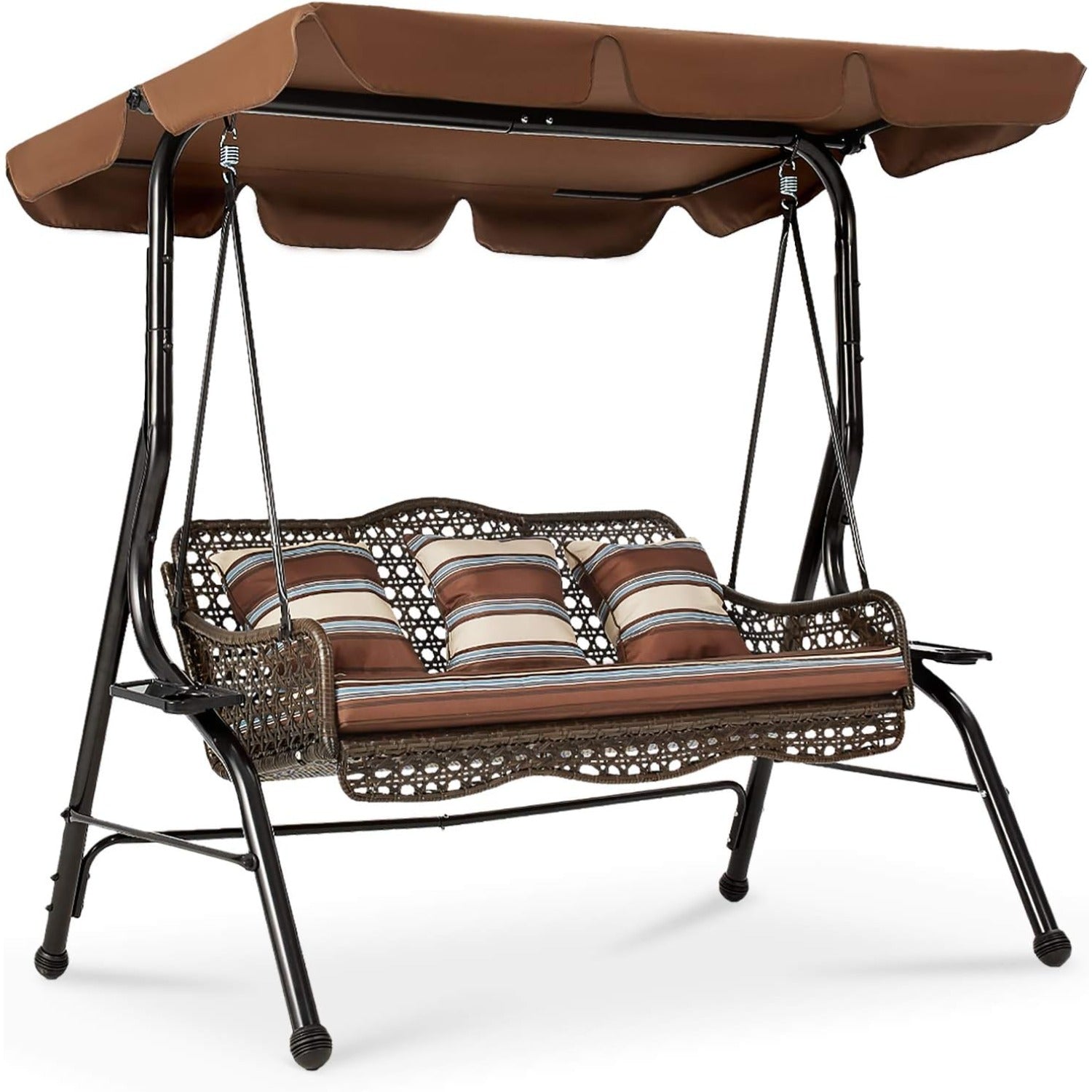 YODOLLA outdoor porch swing with cushion