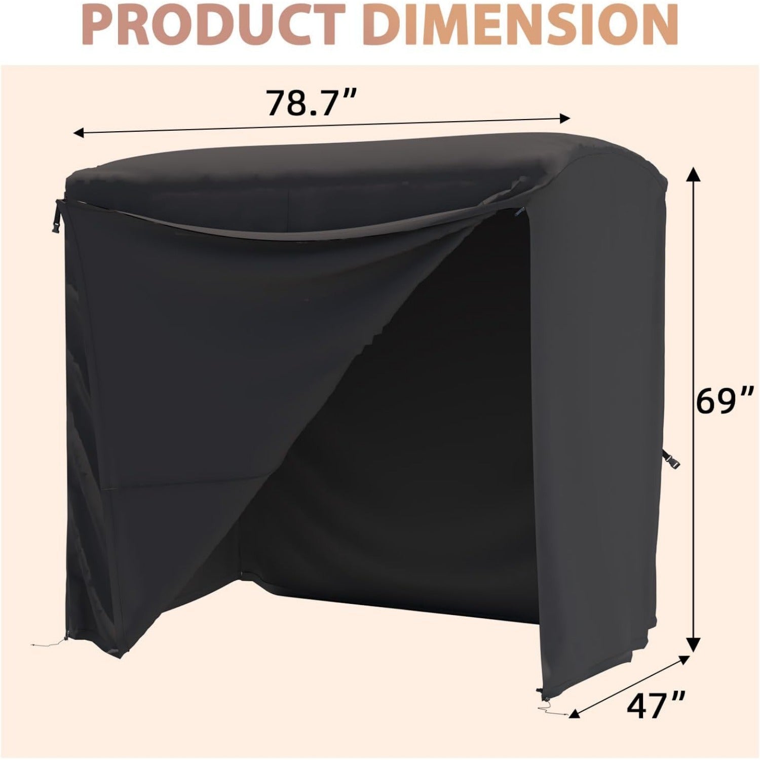 YODOLLA 3-seater porch swing cover
