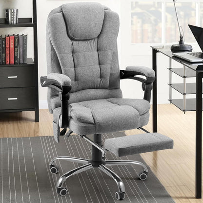 YODOLLA Ergonomic Office Chair with Heat&Massage, Fabric Gray