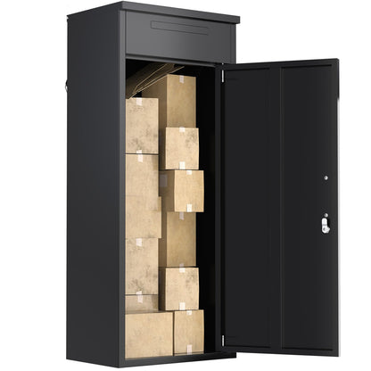 YODOLLA Package Delivery Box for Outside, Black (47.2"x13.8"x19.7")