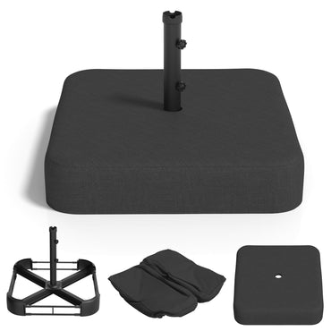 YODOLLA Patio Umbrella Base, 220 lbs Heavy Duty Sand with 2 Sandbags