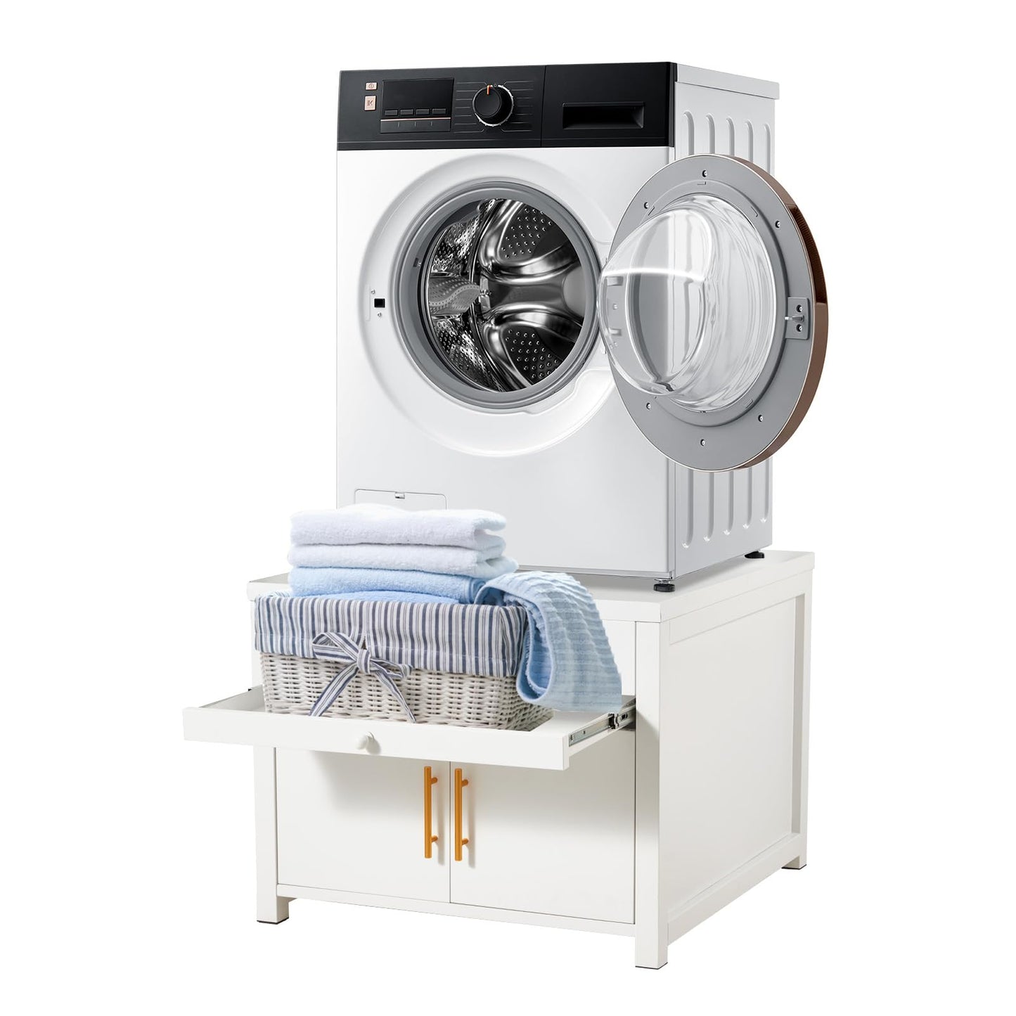 YODOLLA Laundry Pedestal, 700 LBS Capacity Washer Dryer Pedestal, 29″L*29″W*23″ H Washer and Dryer Stand