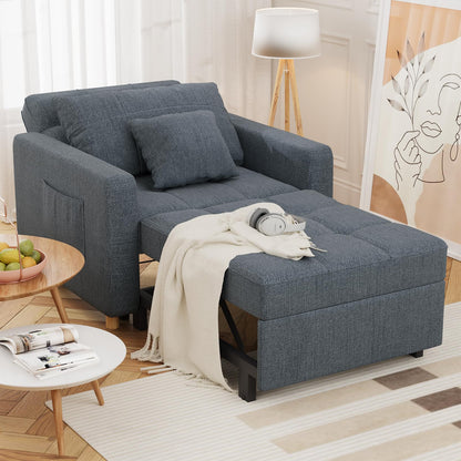 YODOLLA 3 in 1 Chair Bed Sleeper for Adults, Dark Gray