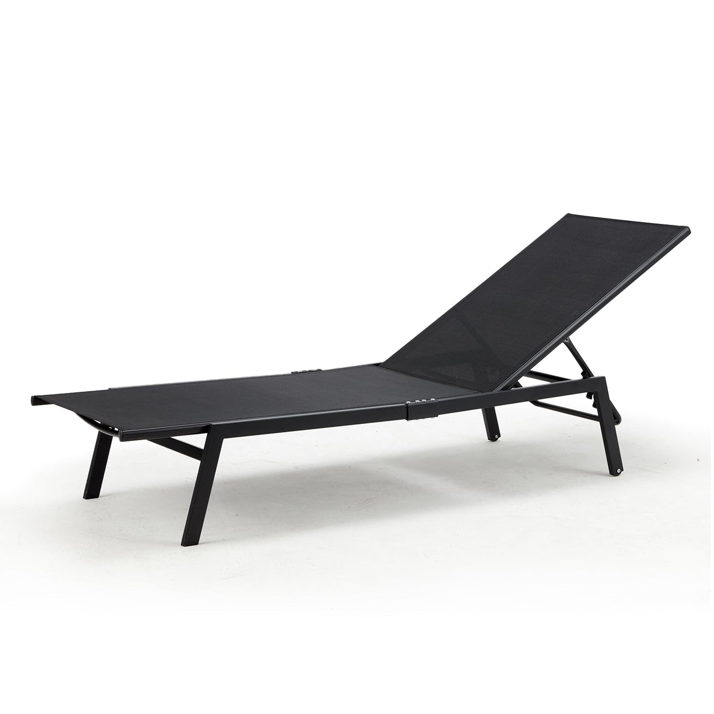 YODOLLA Curved Design Pool Lounge Chairs, Black