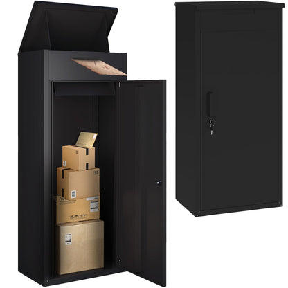 YODOLLA Package Delivery Box for Outside, Black (47.2"x17.7"x19.7")