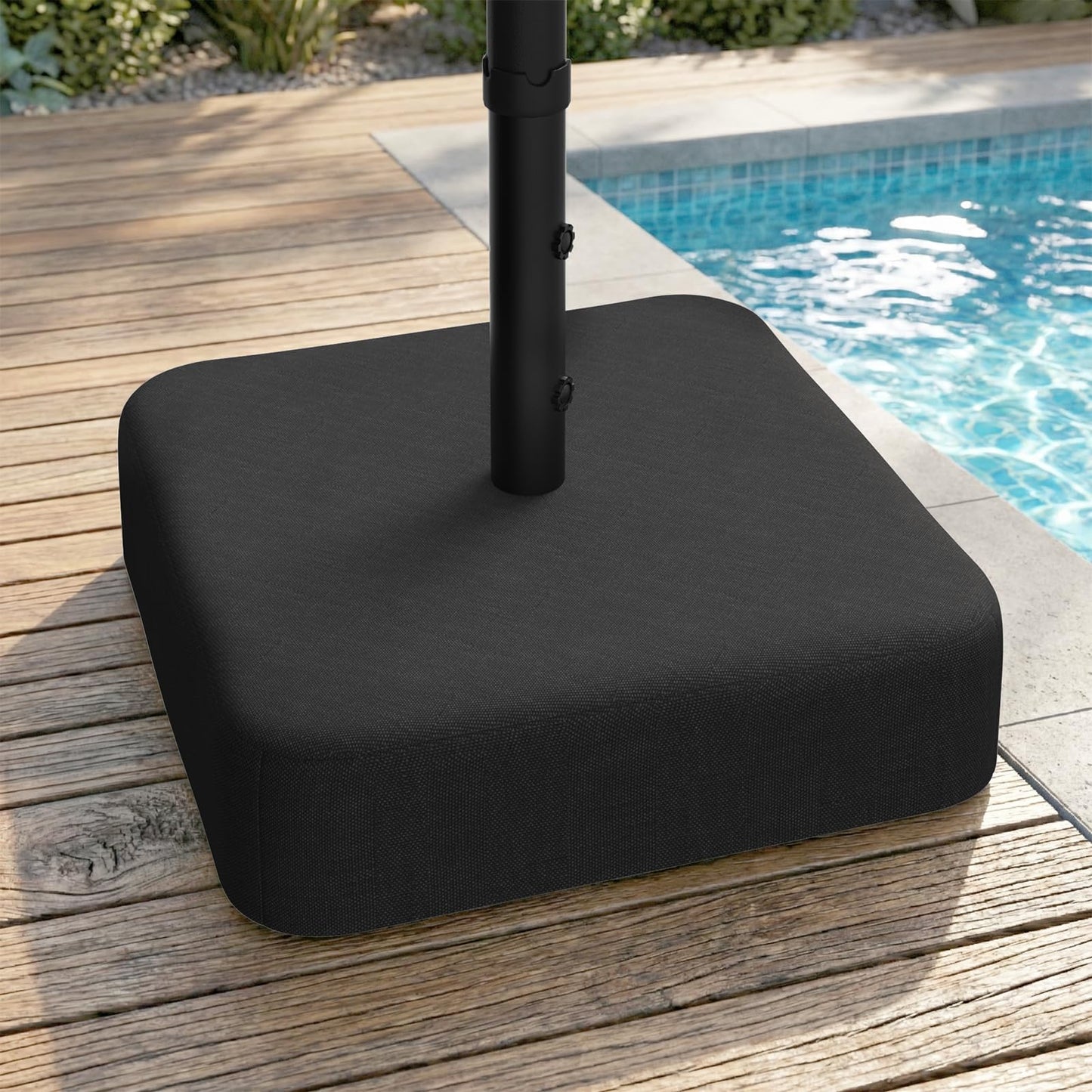 YODOLLA Patio Umbrella Base, 220 lbs Heavy Duty Sand with 2 Sandbags