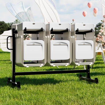 YODOLLA Folding Chair Rack Heavy Duty 540LBS Chair Cart