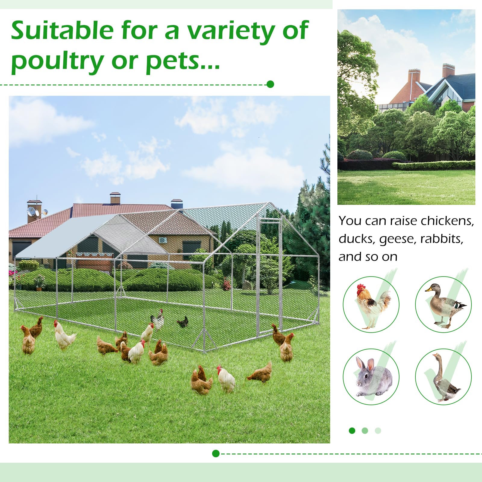 YODOLLA big chicken coop for poultry