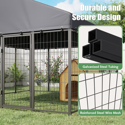 YODOLLA 8x8 Heavy Duty Outdoor Dog Kennel