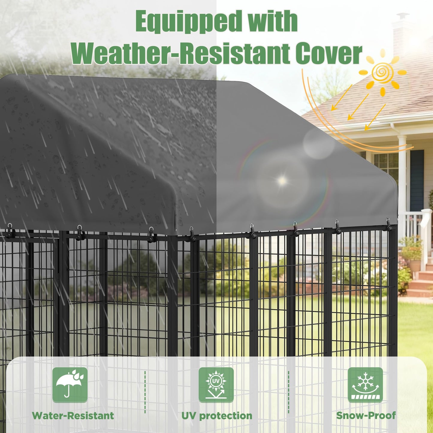 YODOLLA 6x6 Heavy Duty Outdoor Dog Kennel