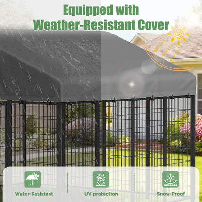 YODOLLA 8x8 Heavy Duty Outdoor Dog Kennel