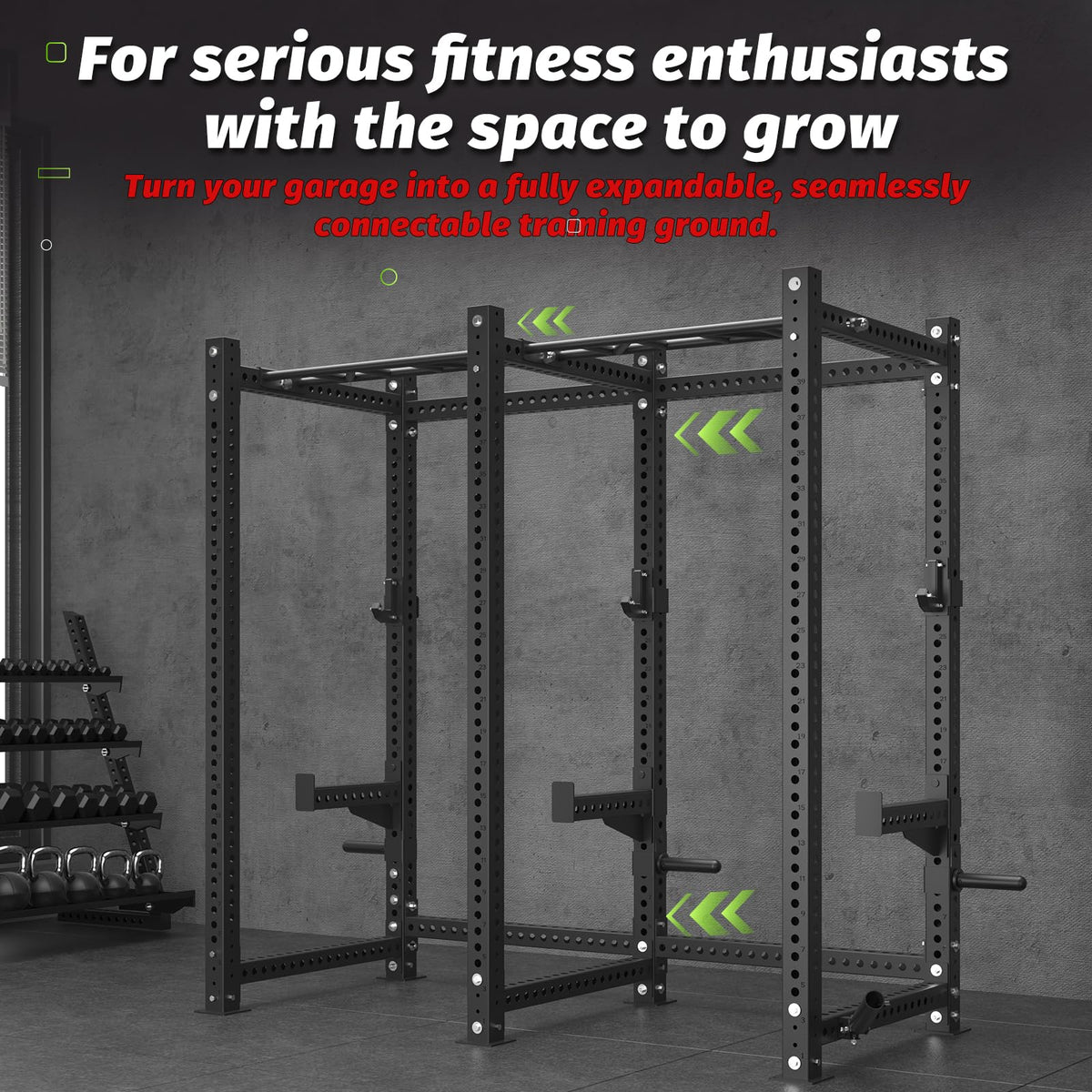 YODOLLA Commercial Power Cage, Multi-Function Power Rack
