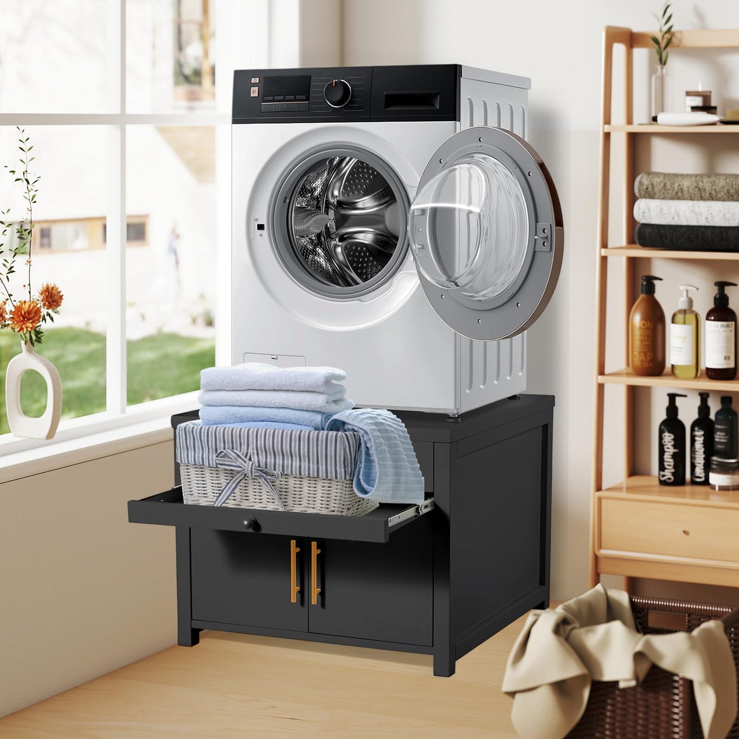 YODOLLA Laundry Pedestal, 700 LBS Capacity Washer Dryer Pedestal, 29″L*29″W*23″ H Washer and Dryer Stand